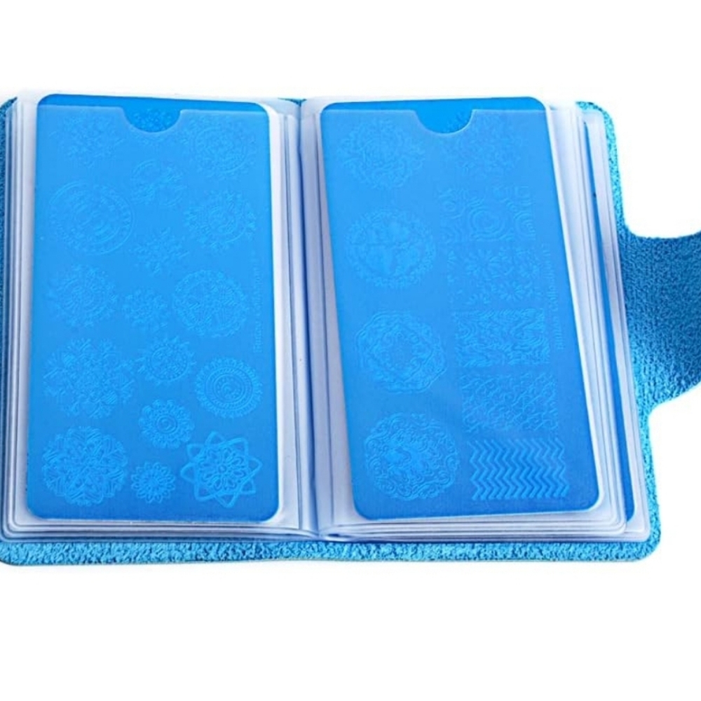 Biutee 19pcs Nail Stamp Plates set 15 plate 1Stamper 2Scraper 1storage bag Nails - Picture 4 of 7